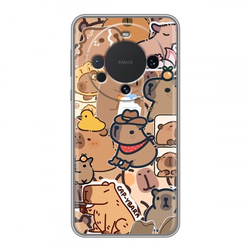 Дизайнерский силиконовый чехол для Huawei Mate 60 капибара