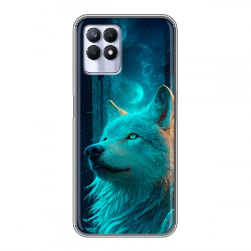 Дизайнерский силиконовый чехол для Realme 8i бабочки саккура