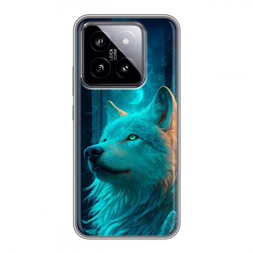 Дизайнерский силиконовый чехол для Xiaomi 14 бабочки саккура