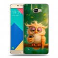 Дизайнерский силиконовый чехол для Samsung Galaxy A9 сова