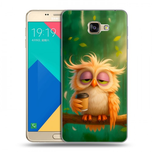 Дизайнерский силиконовый чехол для Samsung Galaxy A9 сова