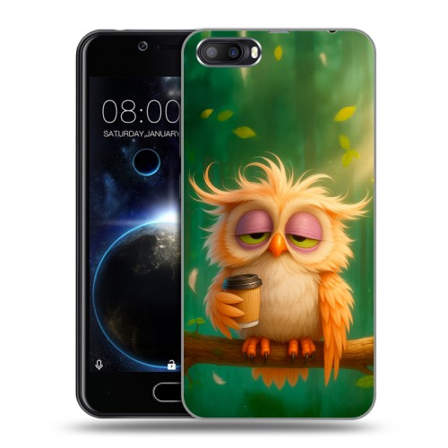 Дизайнерский пластиковый чехол для Doogee Shoot 2 сова