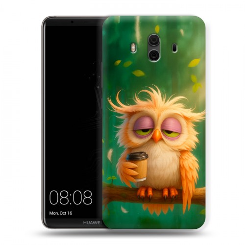 Дизайнерский пластиковый чехол для Huawei Mate 10 сова