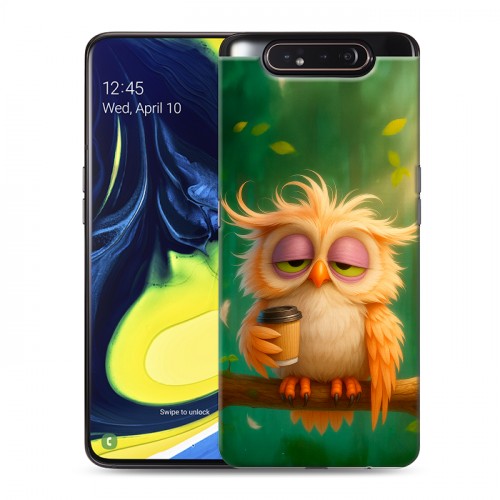 Дизайнерский пластиковый чехол для Samsung Galaxy A80 сова