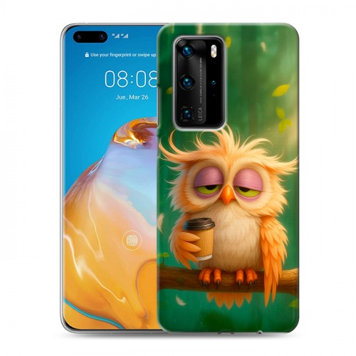 Дизайнерский пластиковый чехол для Huawei P40 Pro сова