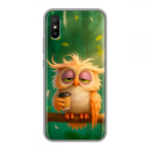 Дизайнерский силиконовый чехол для Xiaomi RedMi 9A сова