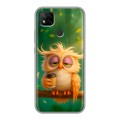 Дизайнерский силиконовый чехол для Xiaomi RedMi 9C сова