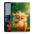 Дизайнерский силиконовый чехол для Samsung Galaxy Tab S7 сова