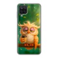Дизайнерский силиконовый чехол для Samsung Galaxy A12 сова