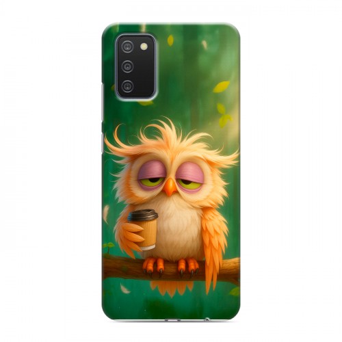Дизайнерский пластиковый чехол для Samsung Galaxy A02s сова
