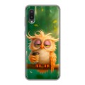 Дизайнерский силиконовый чехол для Samsung Galaxy A02 сова