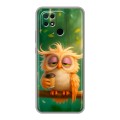Дизайнерский силиконовый чехол для Xiaomi Redmi 10C сова