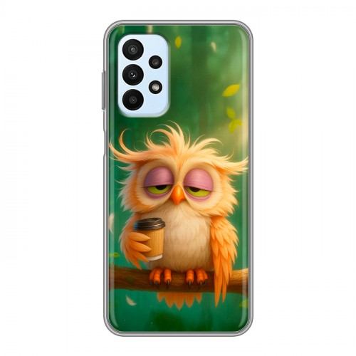 Дизайнерский силиконовый чехол для Samsung Galaxy A23 сова