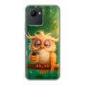 Дизайнерский силиконовый чехол для Realme C30 сова