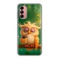Дизайнерский силиконовый чехол для Samsung Galaxy A04s сова