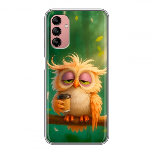 Дизайнерский силиконовый чехол для Samsung Galaxy A04s сова