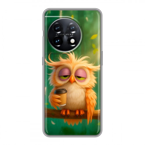 Дизайнерский силиконовый чехол для OnePlus 11 сова