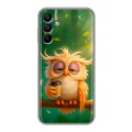 Дизайнерский силиконовый чехол для Samsung Galaxy A15 сова
