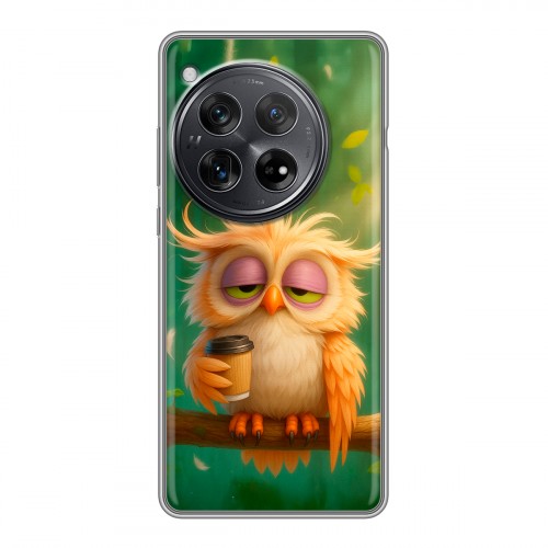 Дизайнерский силиконовый чехол для OnePlus 12 сова