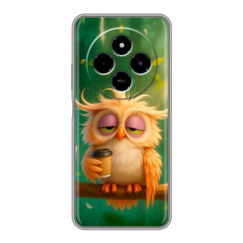 Дизайнерский силиконовый чехол для Xiaomi RedMi 14C сова