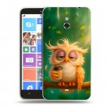 Дизайнерский пластиковый чехол для Nokia Lumia 1320 сова