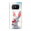 Полупрозрачный дизайнерский пластиковый чехол для Huawei Mate X3 кролик зайчик