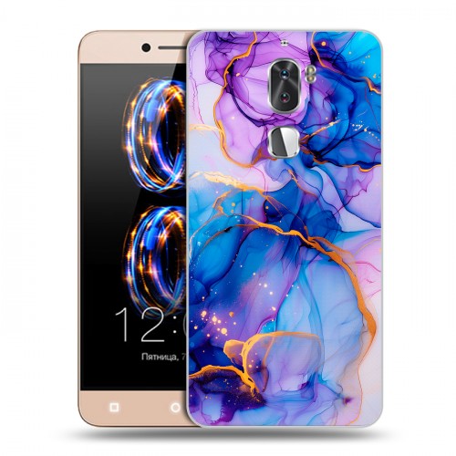 Дизайнерский пластиковый чехол для LeRee Le3 синий мрамор