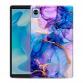 Дизайнерский силиконовый чехол для Realme Pad Mini синий мрамор
