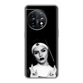 Полупрозрачный дизайнерский пластиковый чехол для OnePlus 11 монашка