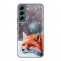 Полупрозрачный дизайнерский пластиковый чехол для Samsung Galaxy S22 лиса