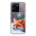 Полупрозрачный дизайнерский силиконовый чехол для Vivo Y35 лиса