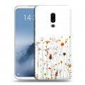 Полупрозрачный дизайнерский пластиковый чехол для Meizu 16th Plus цветы