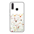 Полупрозрачный дизайнерский силиконовый чехол для Vivo Y17 цветы