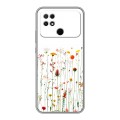 Полупрозрачный дизайнерский силиконовый чехол для Xiaomi Poco C40 цветы