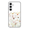 Полупрозрачный дизайнерский пластиковый чехол для Samsung Galaxy S24 цветы