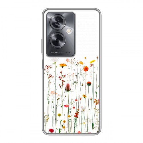 Полупрозрачный дизайнерский пластиковый чехол для OnePlus Nord N30 SE 5G цветы