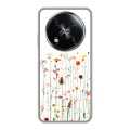 Полупрозрачный дизайнерский пластиковый чехол для Itel RS4 цветы