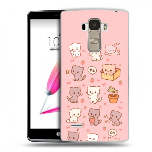 Дизайнерский пластиковый чехол для LG G4 Stylus Hello Kitty Хелоу Кити