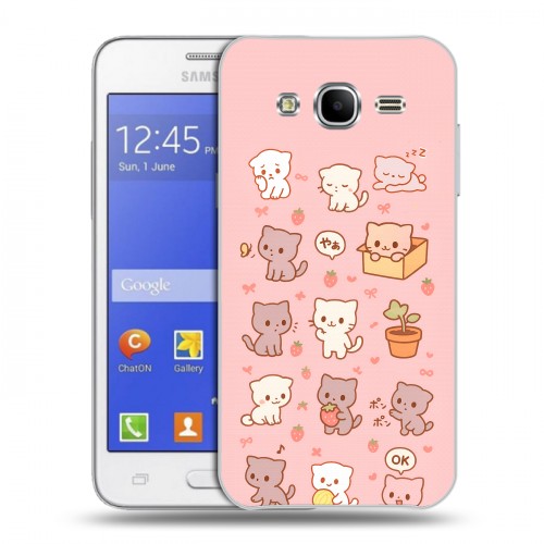 Дизайнерский пластиковый чехол для Samsung Galaxy J7 Hello Kitty Хелоу Кити