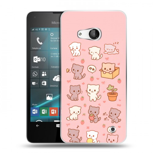Дизайнерский пластиковый чехол для Microsoft Lumia 550 Hello Kitty Хелоу Кити