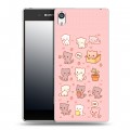 Дизайнерский пластиковый чехол для Sony Xperia E5 Hello Kitty Хелоу Кити