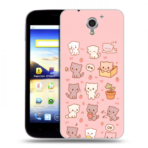 Дизайнерский пластиковый чехол для ZTE Blade A510 Hello Kitty Хелоу Кити