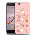 Дизайнерский силиконовый с усиленными углами чехол для Huawei Nova Hello Kitty Хелоу Кити