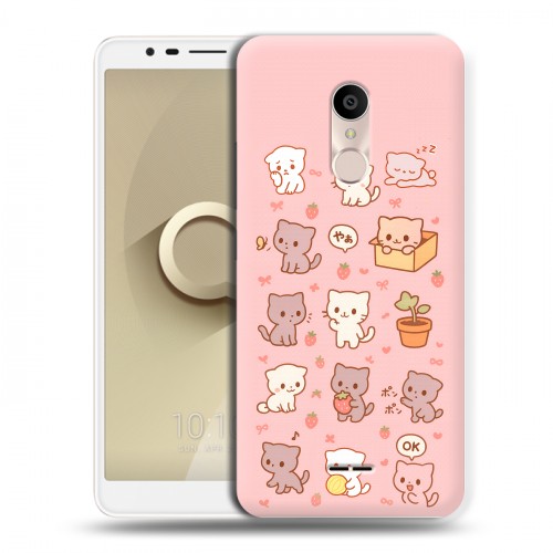 Дизайнерский силиконовый чехол для Alcatel 3C Hello Kitty Хелоу Кити