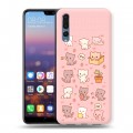 Дизайнерский силиконовый с усиленными углами чехол для Huawei P20 Pro Hello Kitty Хелоу Кити