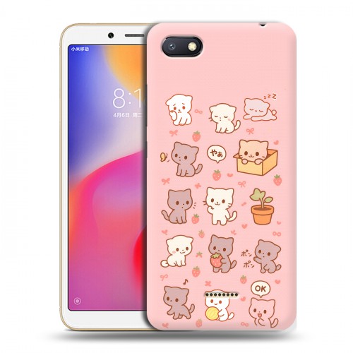 Дизайнерский пластиковый чехол для Xiaomi RedMi 6A Hello Kitty Хелоу Кити