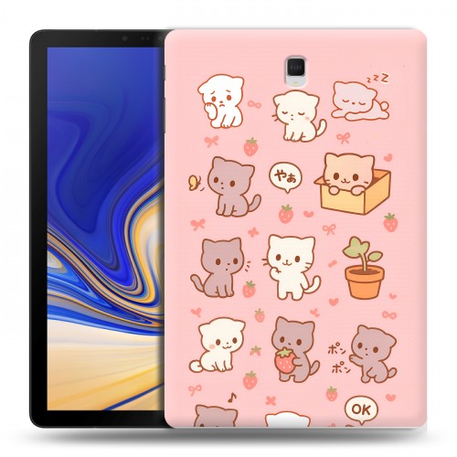 Дизайнерский силиконовый чехол для Samsung Galaxy Tab S4 Hello Kitty Хелоу Кити