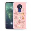Дизайнерский силиконовый чехол для Nokia 6.2 Hello Kitty Хелоу Кити
