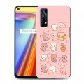 Дизайнерский силиконовый чехол для Realme 7 Hello Kitty Хелоу Кити