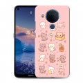 Дизайнерский силиконовый чехол для Nokia 5.4 Hello Kitty Хелоу Кити